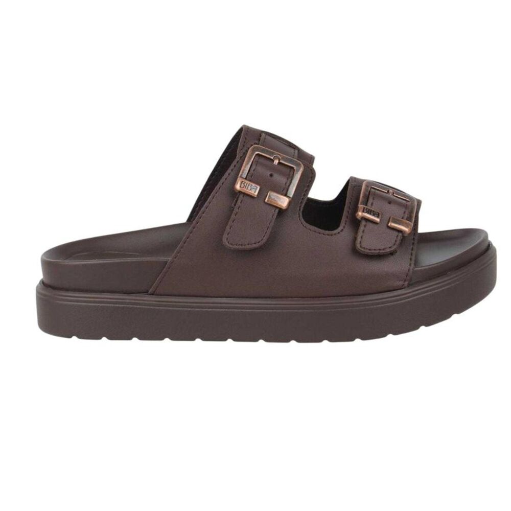 Biba Womens/Ladies Double Strap Flat Sandals / Brown